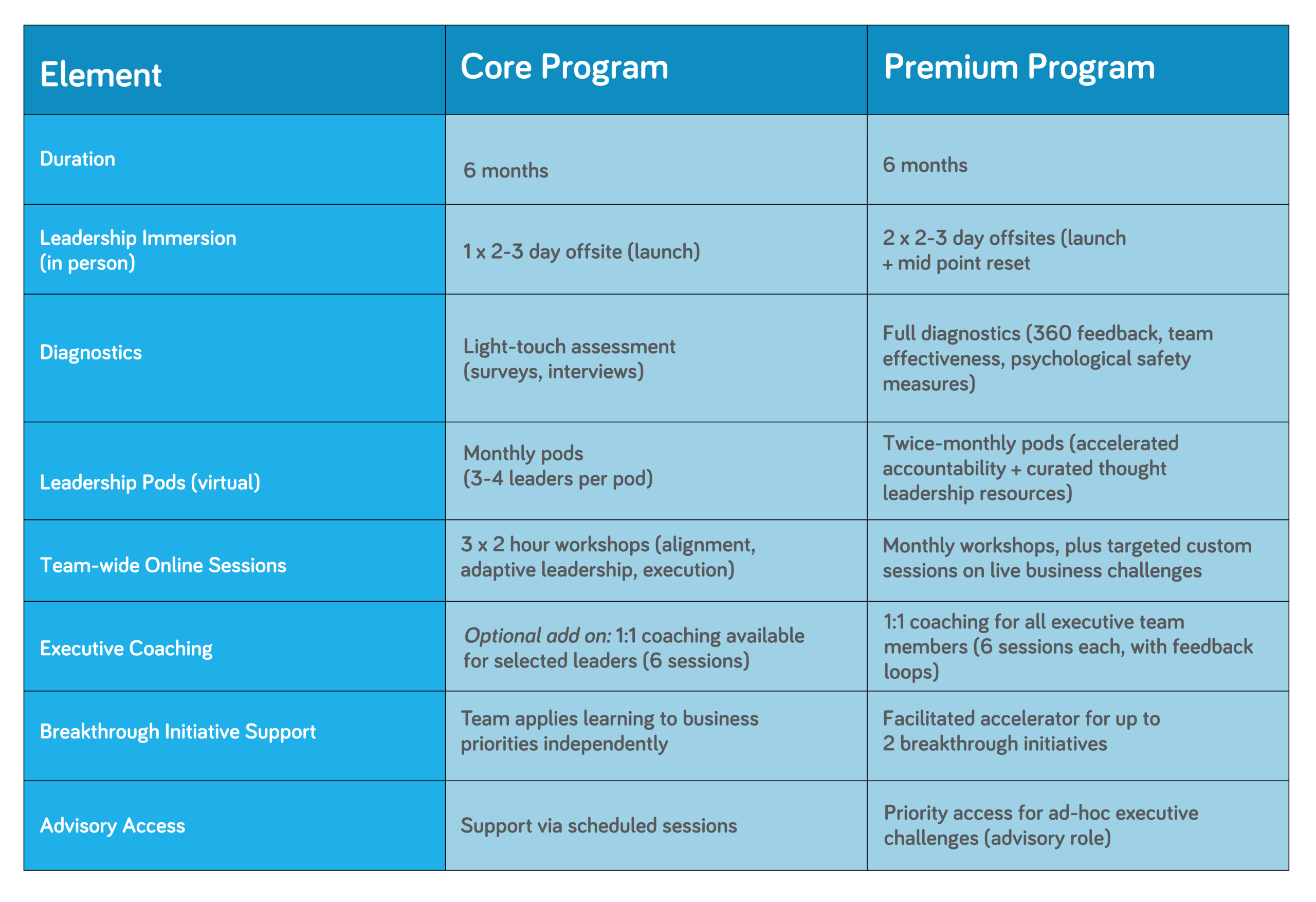 Enspira Leadership Program Overview